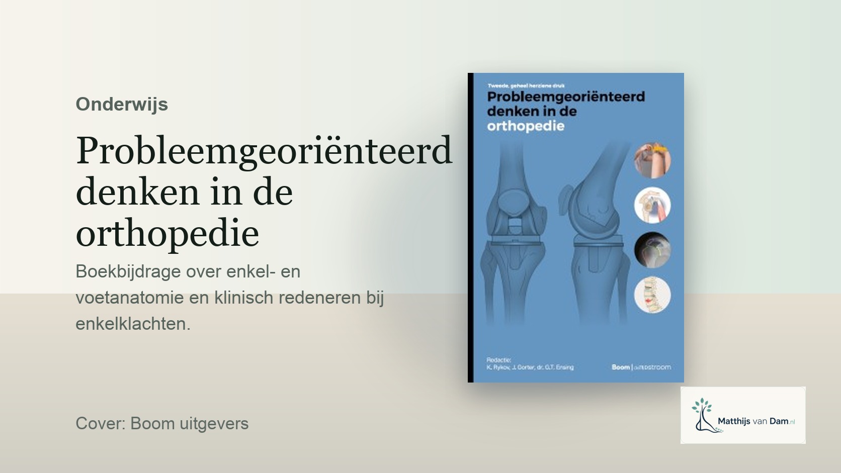 Cover van het leerboek Probleemgeoriënteerd denken in de orthopedie