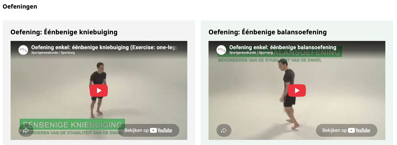 Voorbeeld van Sportzorg-video's met enkeloefeningen voor kracht en balans